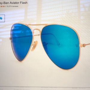 Ray- Ban Aviator Flash Lenses Blue